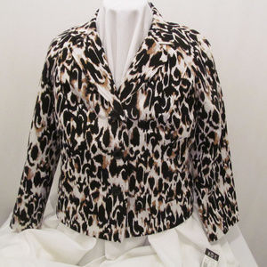 RQT Animal Print Jacket with Lining L M42075
